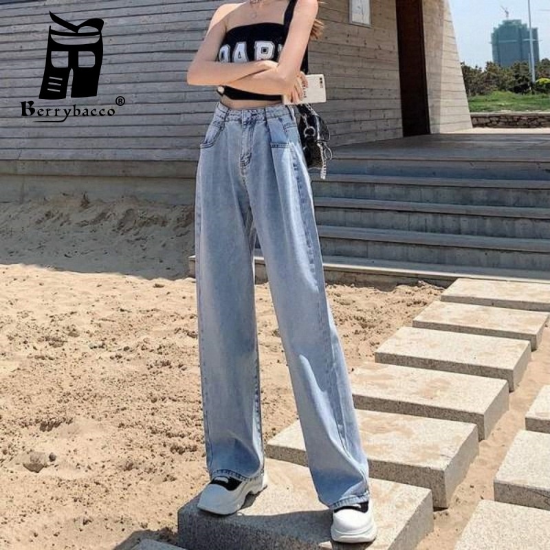 Baggy Y2k Cargo Pants Women Straight Jeans High Waisted Jeans Female Clothing Denim Pants Woman 2000s Clothes Trousers Yk2 Pant